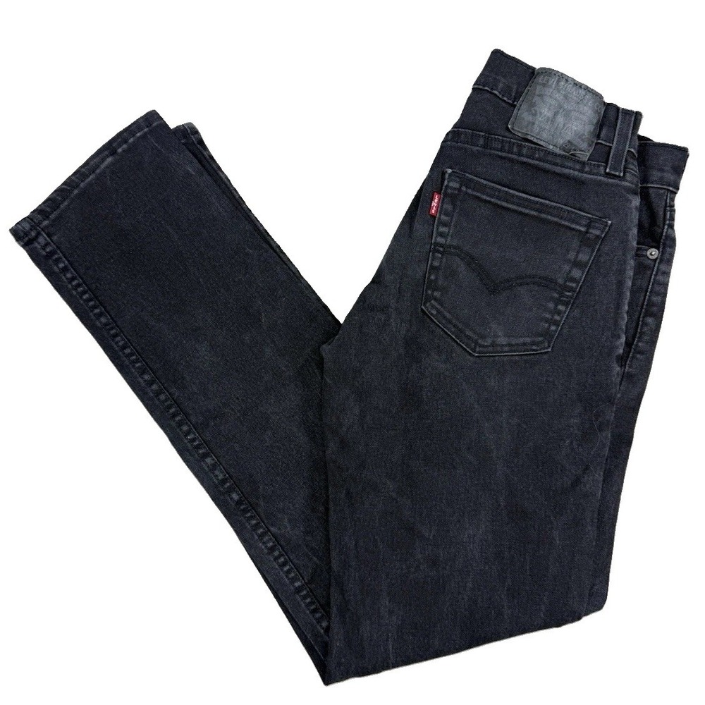 Levis 511 Jeans Men's Size 29x31 Slim Fit Black Denim Tapered Leg
